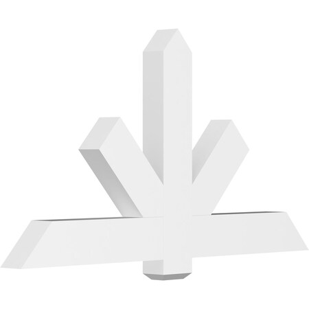 Ekena Millwork Kennewick Architectural Grade PVC Gable Bracket, 60"W x 32 1/2"H x 4"D x 6"F, 13/12 Pitch GBP060X33X0406KEN00
